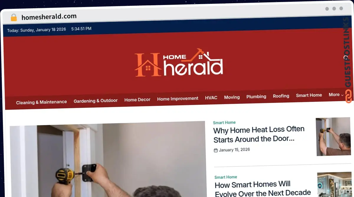 Publish Guest Post on homesherald.com