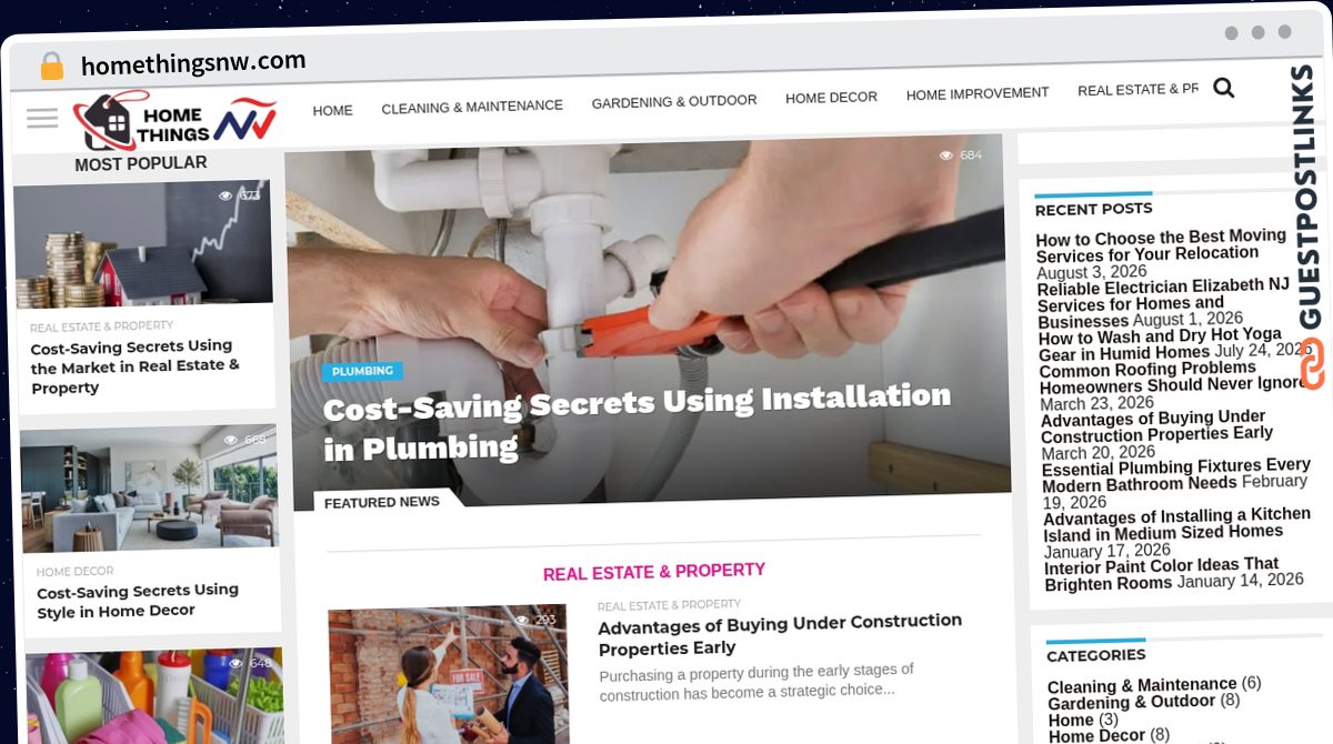 Publish Guest Post on homethingsnw.com