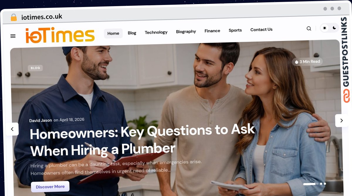 Publish Guest Post on iotimes.co.uk