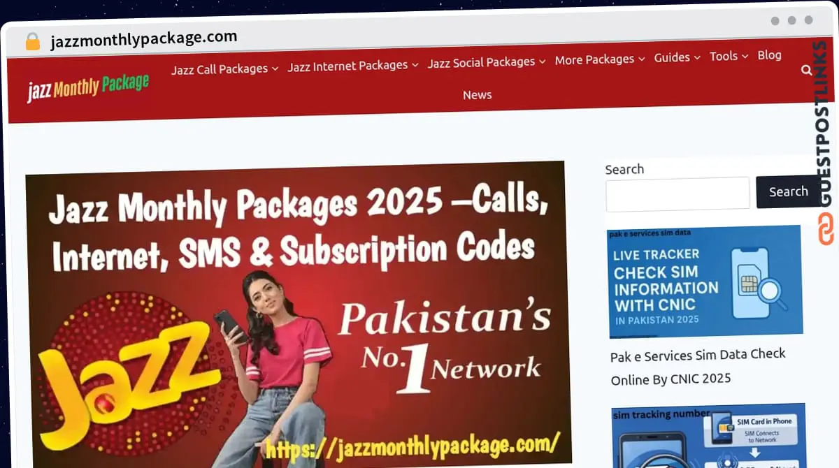 Publish Guest Post on jazzmonthlypackage.com