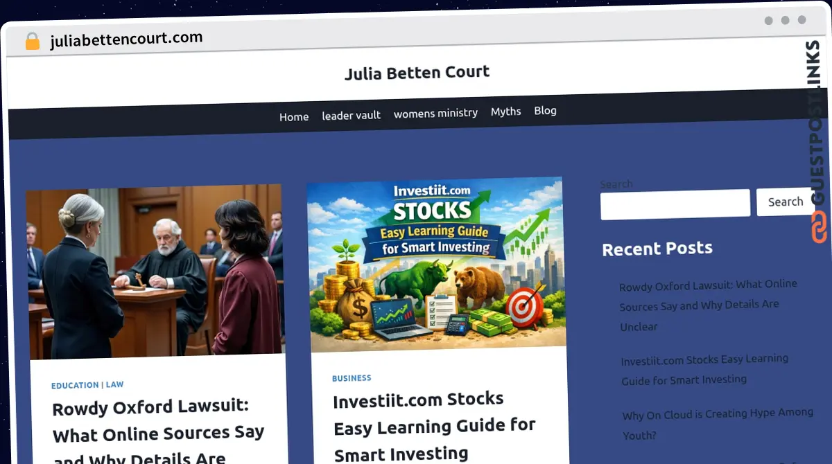 Publish Guest Post on juliabettencourt.com