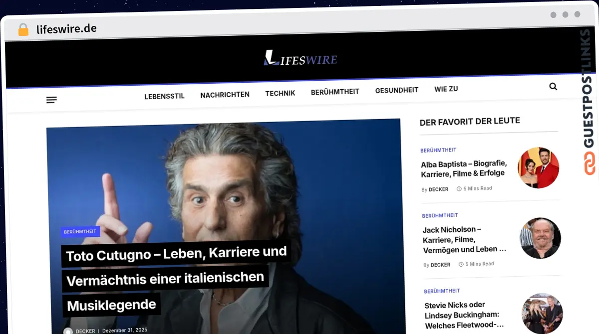 Publish Guest Post on lifeswire.de