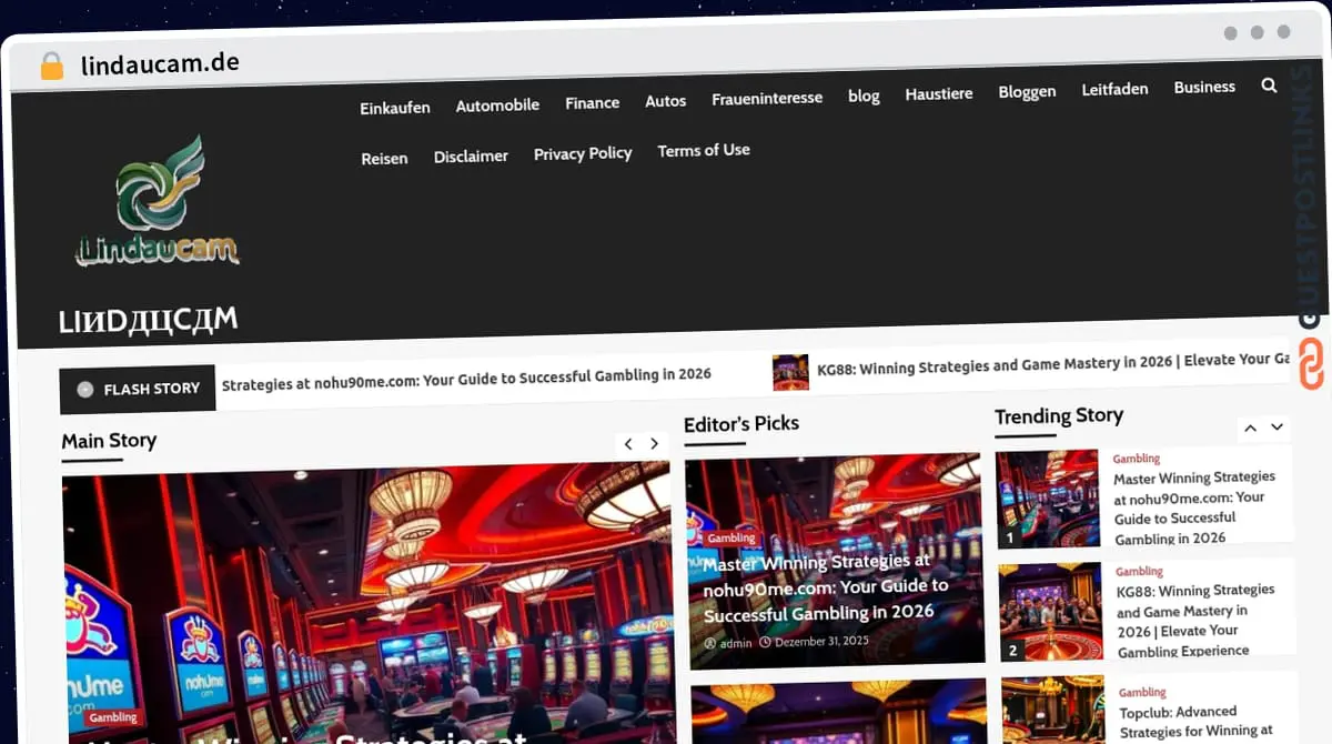Publish Guest Post on lindaucam.de