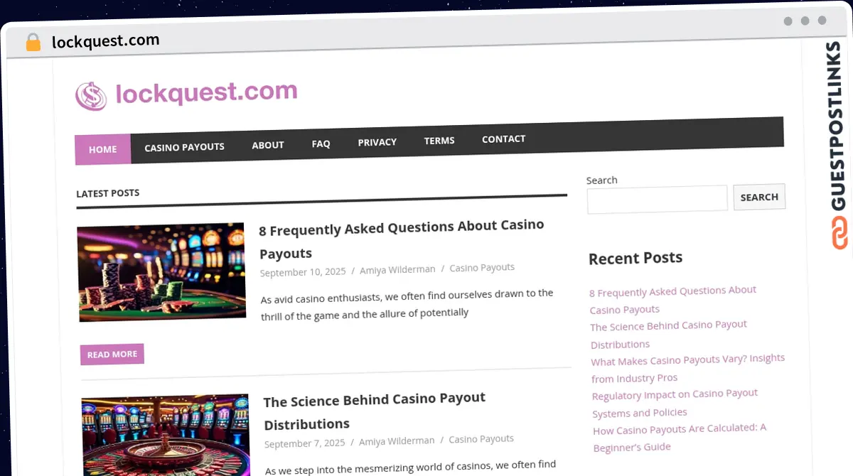 Publish Guest Post on lockquest.com