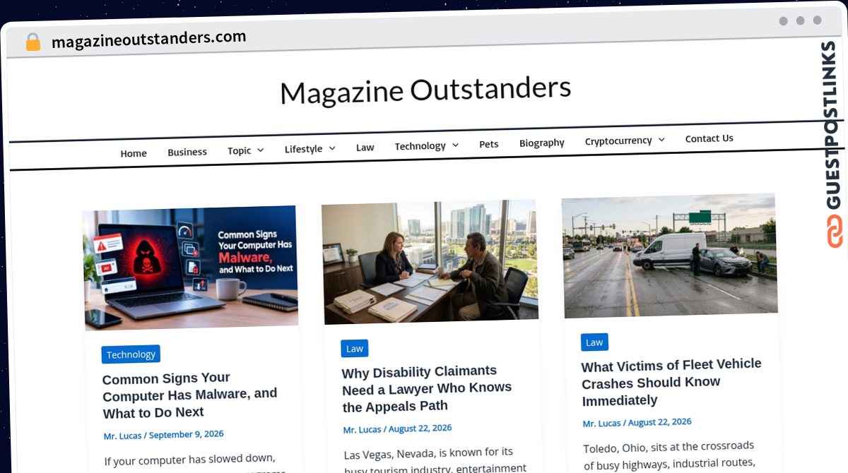 Publish Guest Post on magazineoutstanders.com