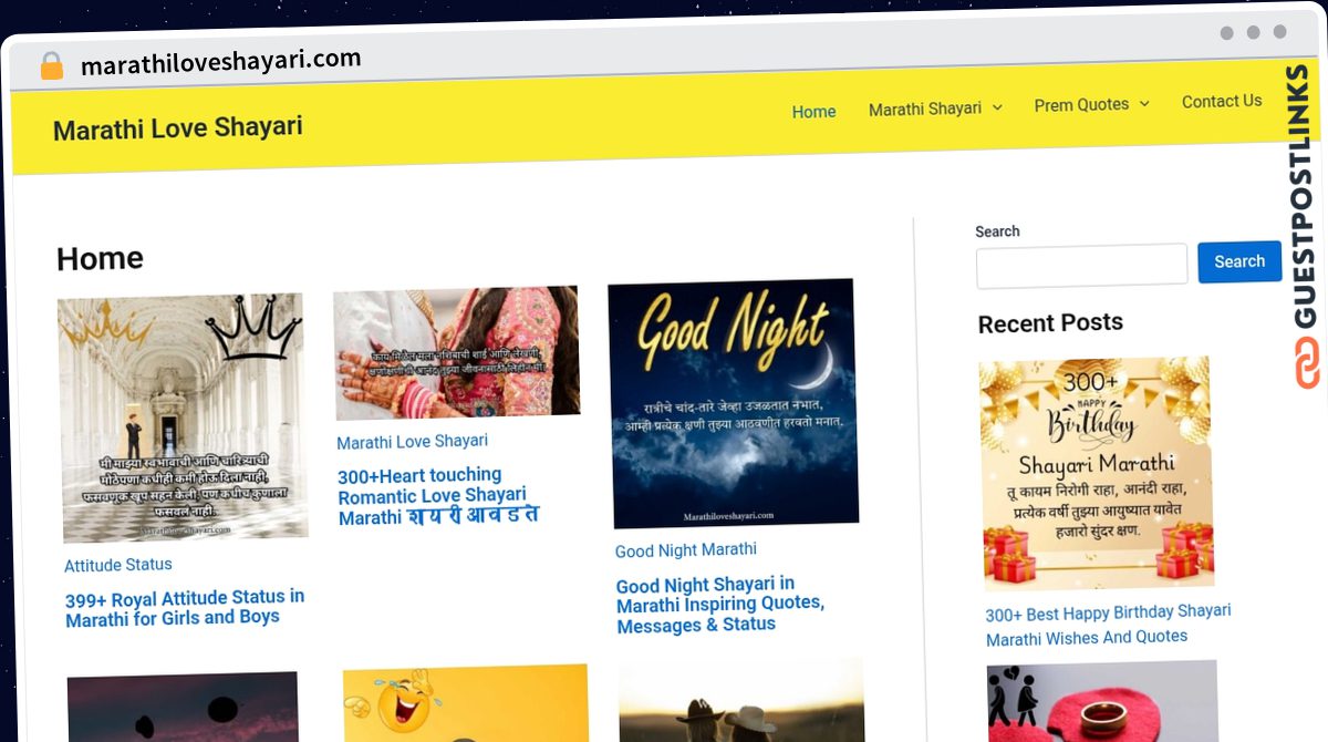 Publish Guest Post on marathiloveshayari.com