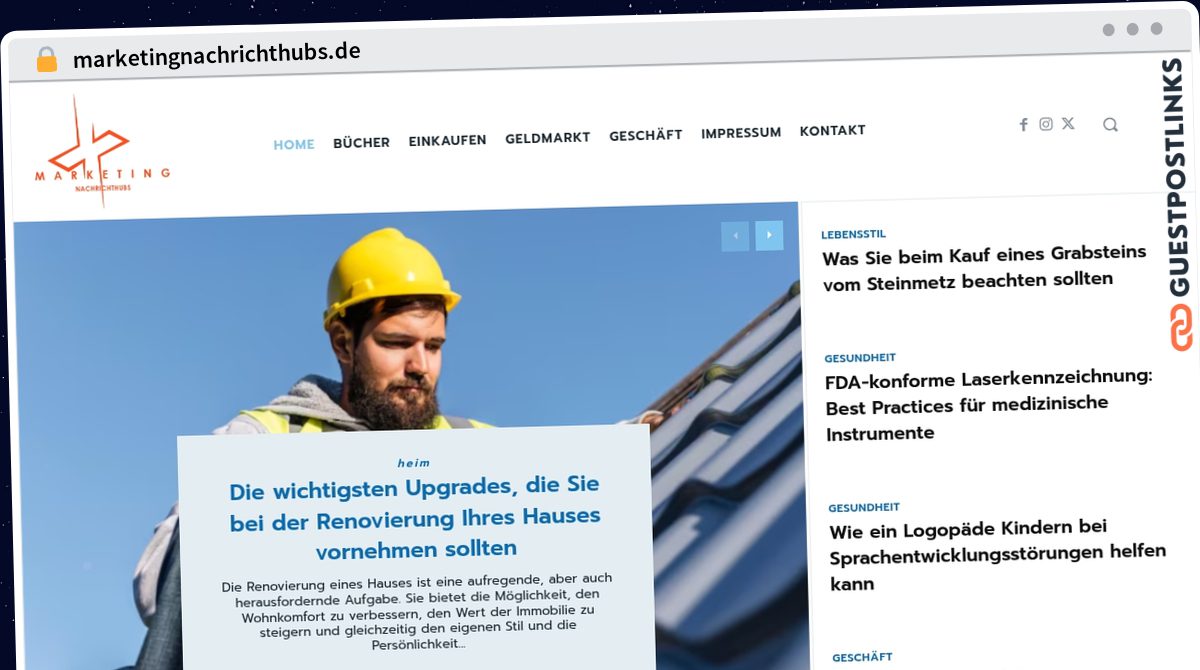 Publish Guest Post on marketingnachrichthubs.de