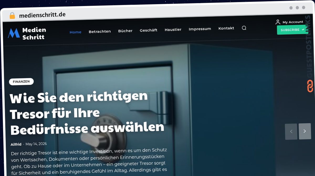 Publish Guest Post on medienschritt.de