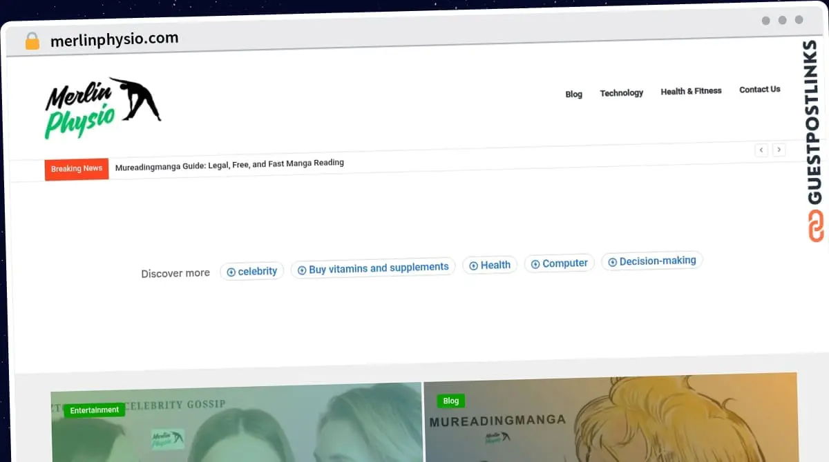 Publish Guest Post on merlinphysio.com