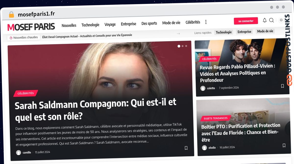 Publish Guest Post on mosefparis1.fr