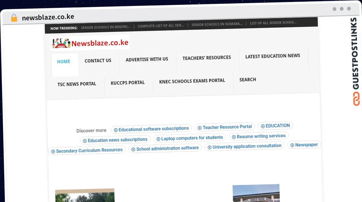 Publish Guest Post on newsblaze.co.ke