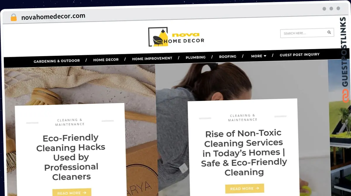 Publish Guest Post on novahomedecor.com
