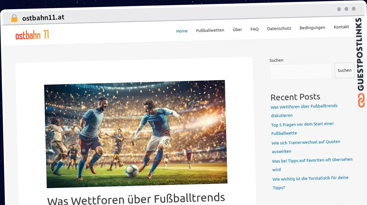 Publish Guest Post on ostbahn11.at