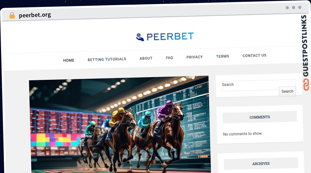 Publish Guest Post on peerbet.org