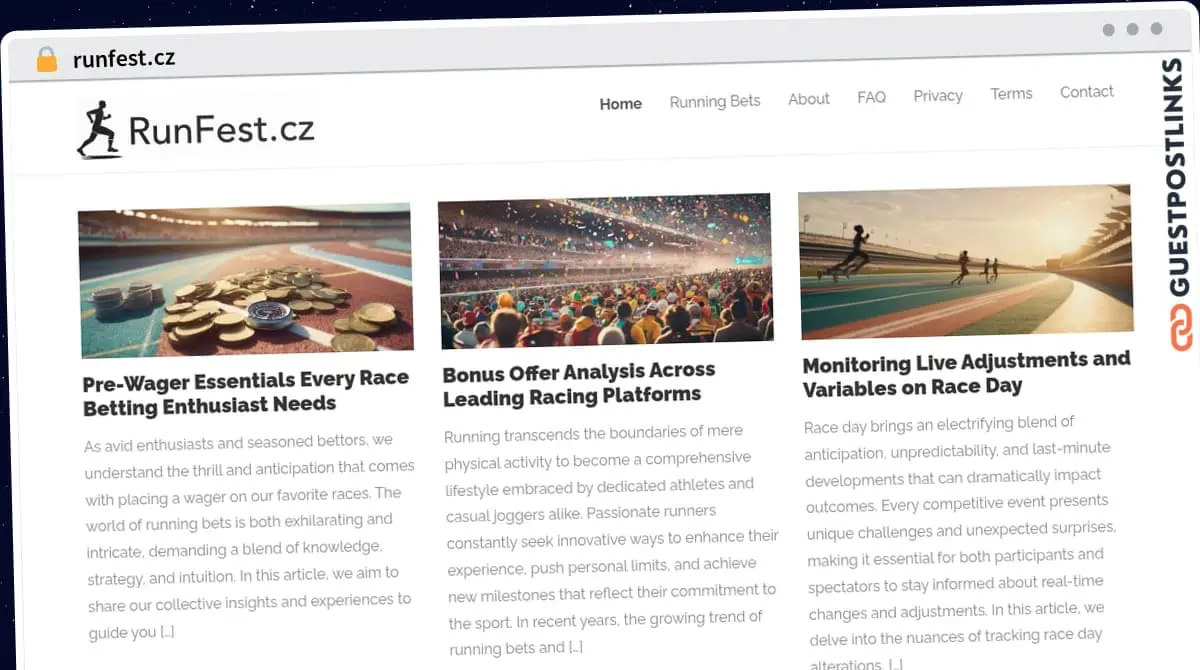 Publish Guest Post on runfest.cz