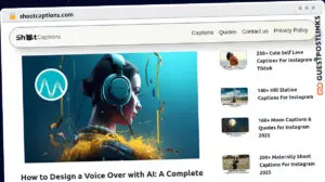 Publish Guest Post on shootcaptions.com