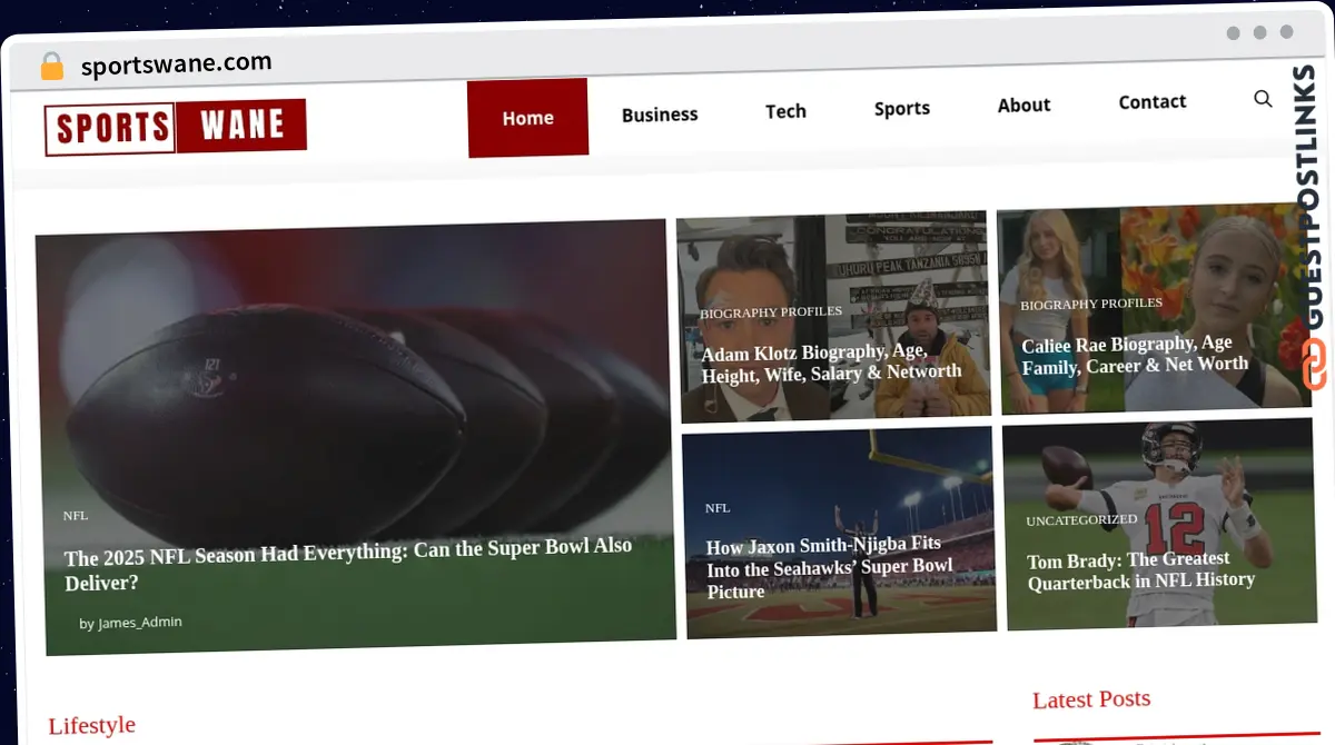 Publish Guest Post on sportswane.com