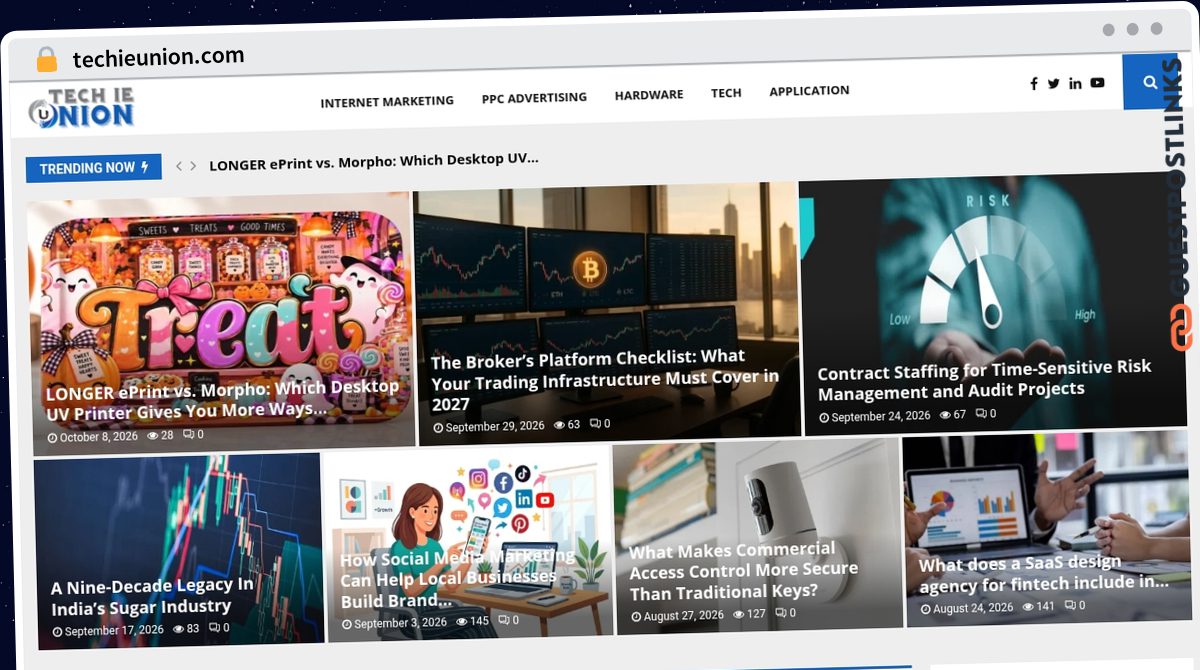 Publish Guest Post on techieunion.com