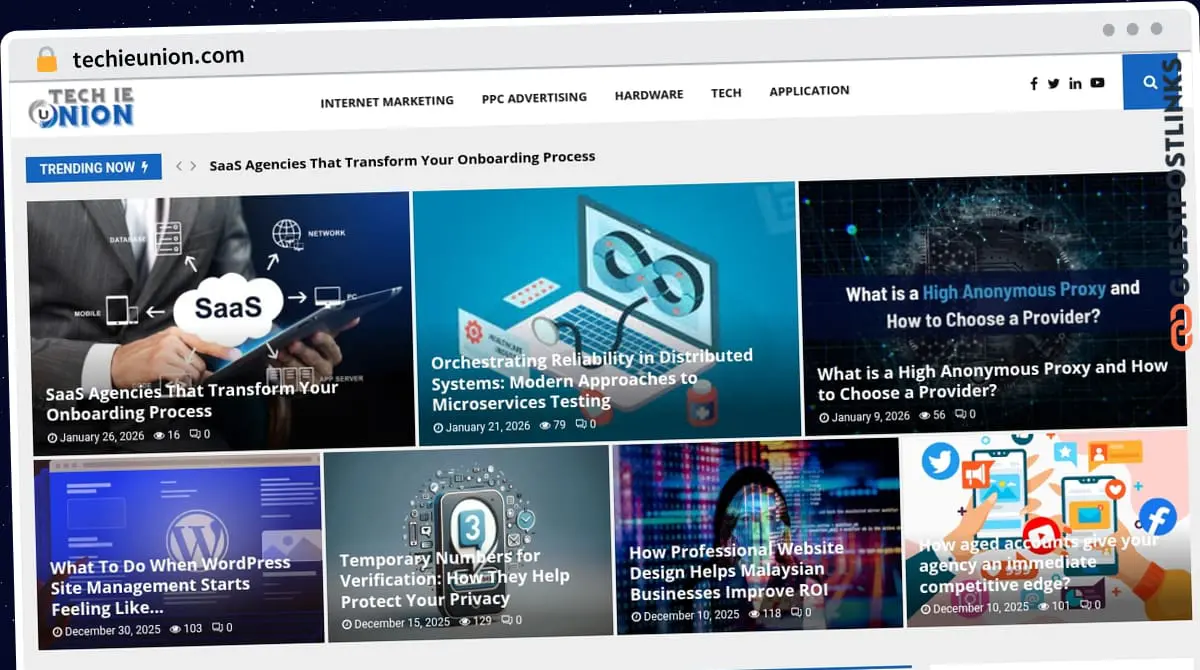 Publish Guest Post on techieunion.com