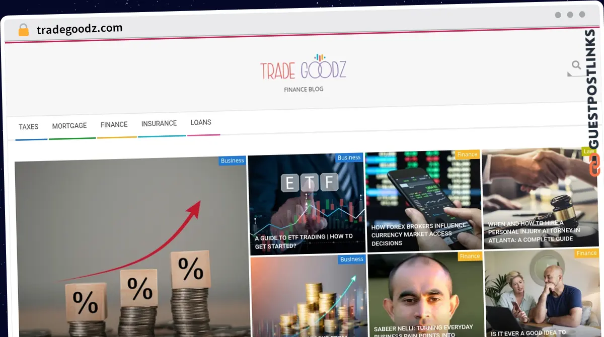 Publish Guest Post on tradegoodz.com