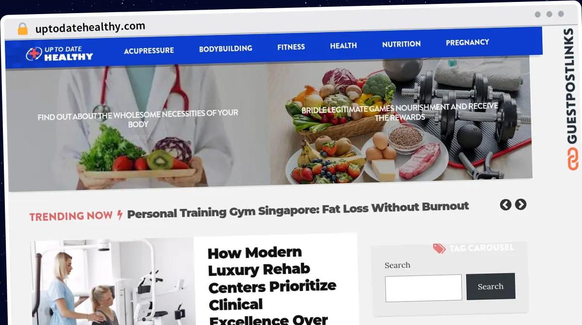 Publish Guest Post on uptodatehealthy.com