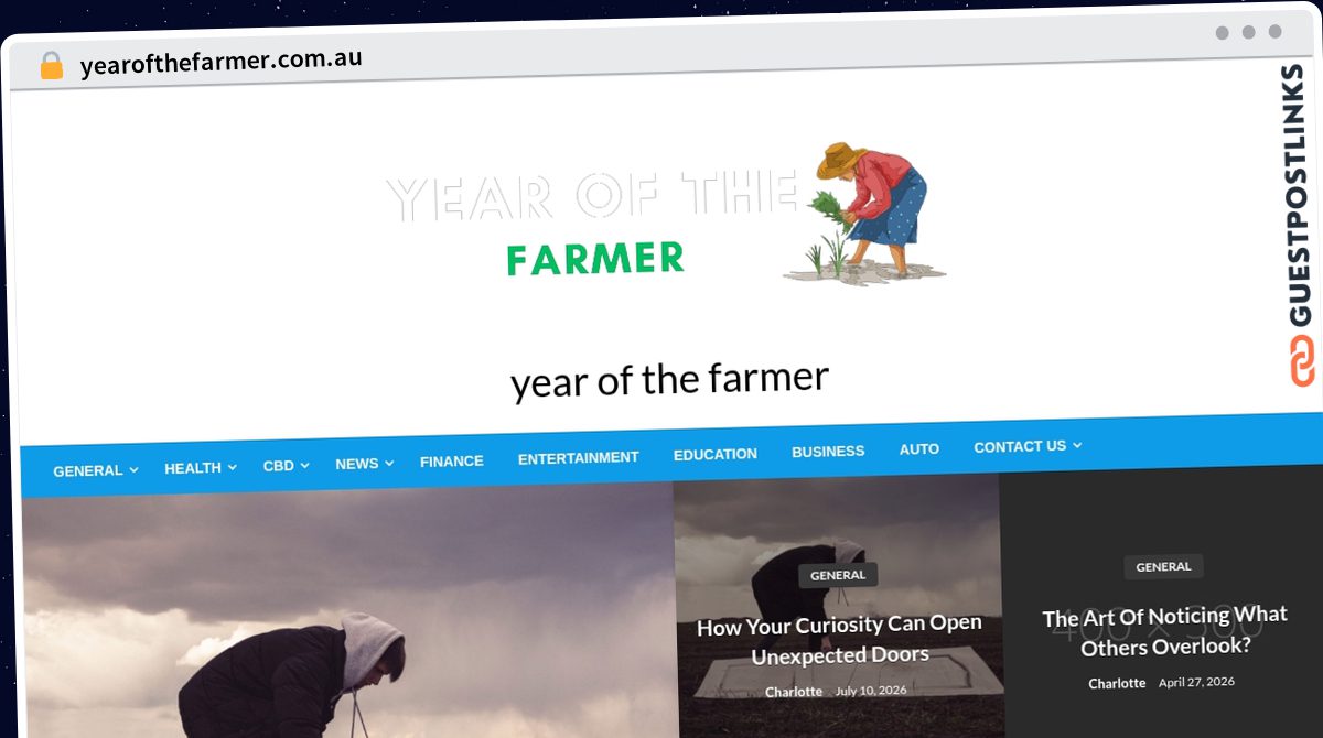 Publish Guest Post on yearofthefarmer.com.au