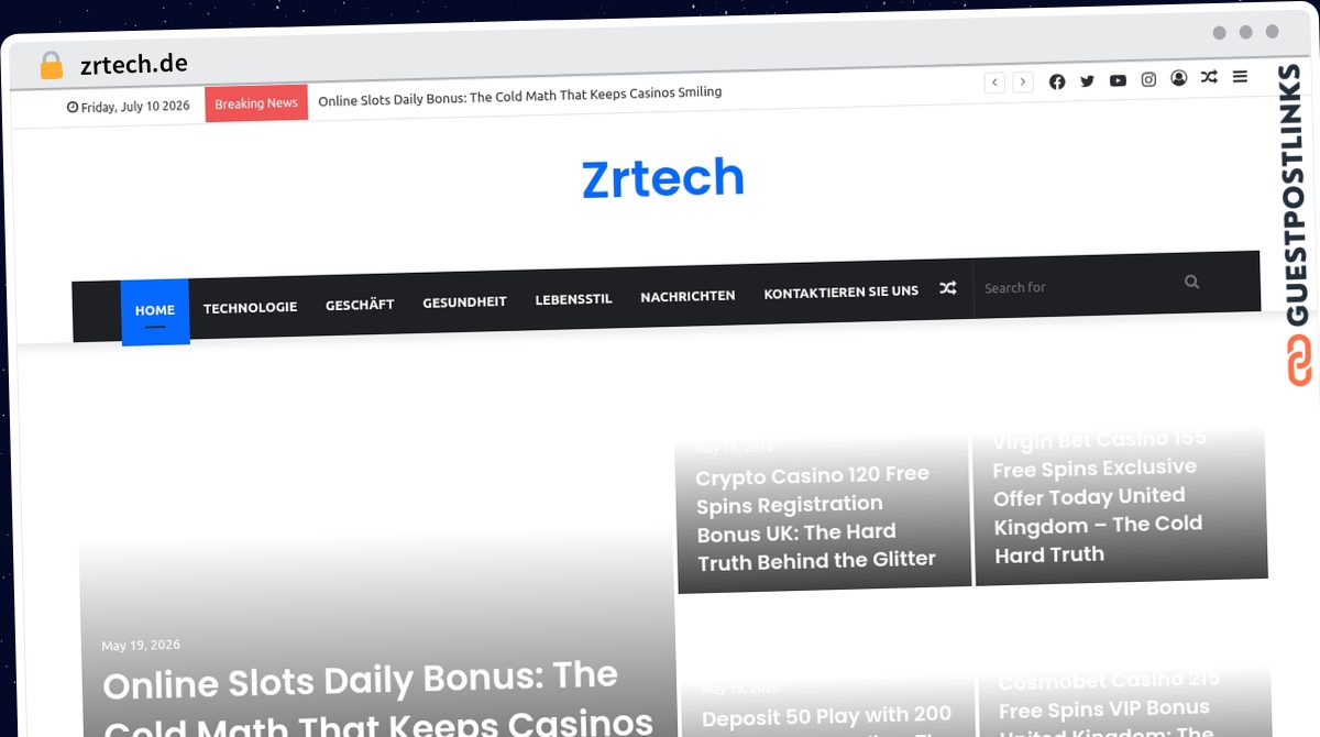 Publish Guest Post on zrtech.de