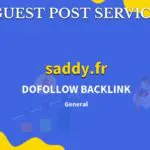 Buy Guest Post on saddy.fr