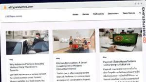 Publish Guest Post on alltypesnames.com