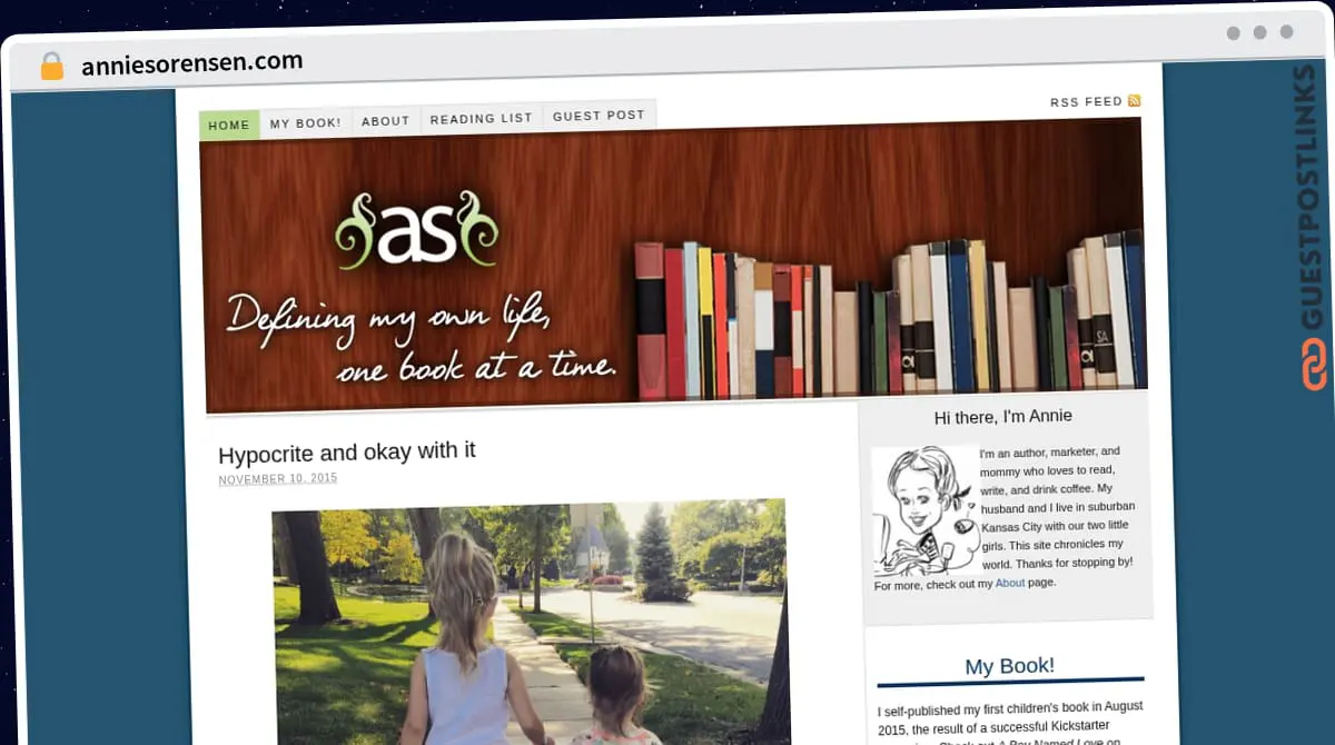 Publish Guest Post on anniesorensen.com