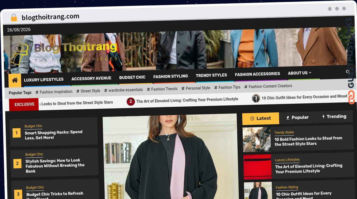 Publish Guest Post on blogthoitrang.com