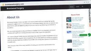 Publish Guest Post on brentwoodsurgery.com