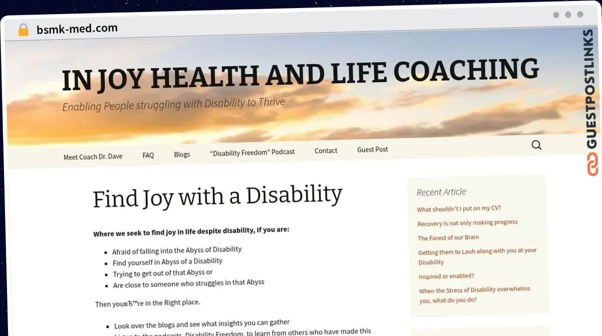 Publish Guest Post on bsmk-med.com