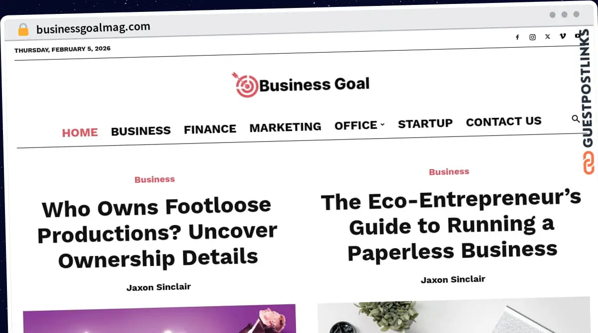 Publish Guest Post on businessgoalmag.com