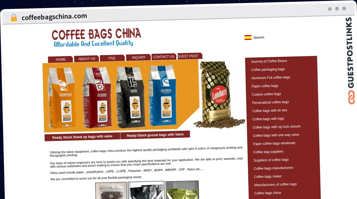 Publish Guest Post on coffeebagschina.com