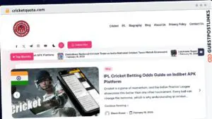 Publish Guest Post on cricketquota.com