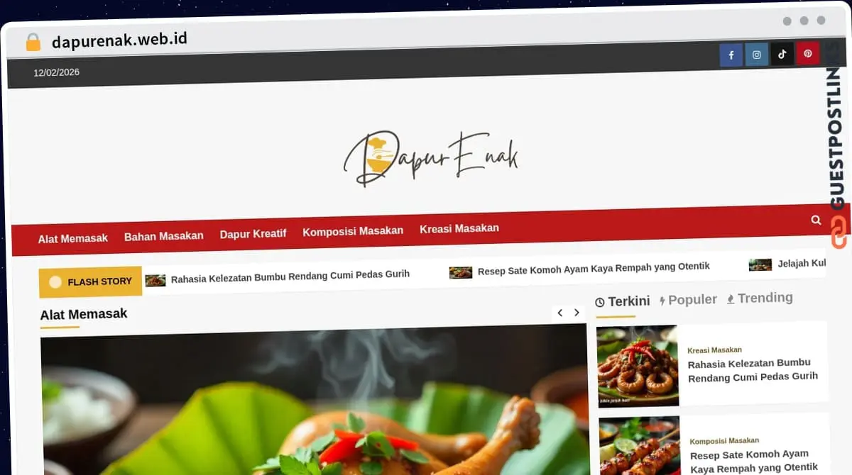 Publish Guest Post on dapurenak.web.id