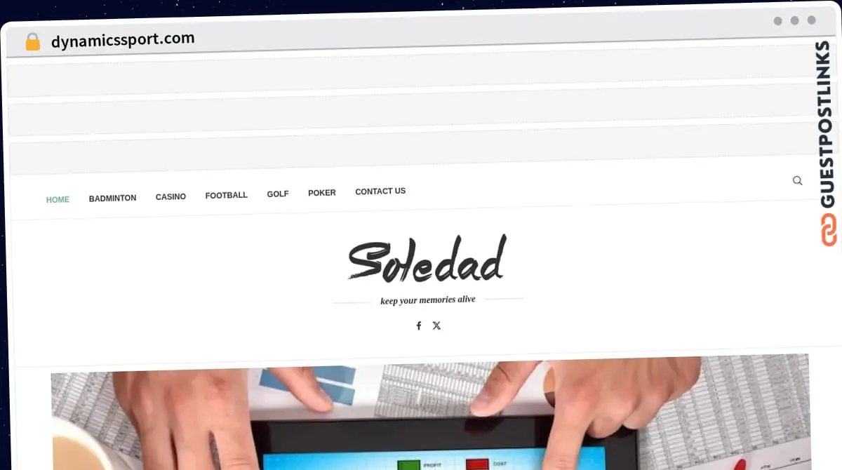 Publish Guest Post on dynamicssport.com