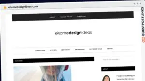 Publish Guest Post on ehomedesignideas.com