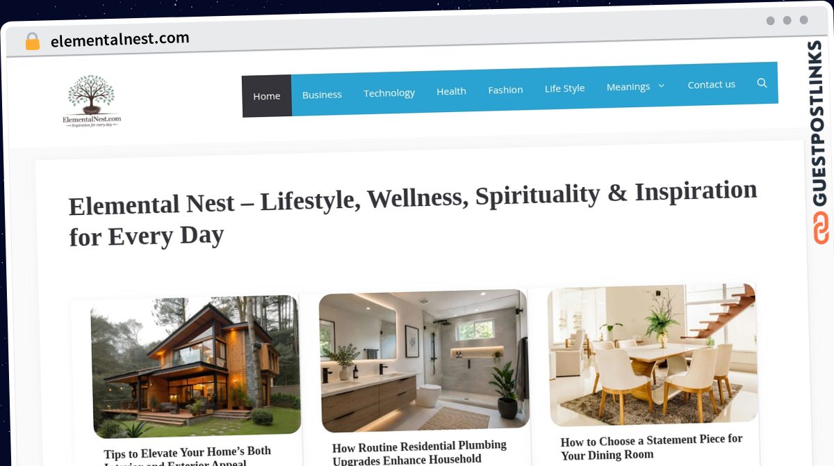 Publish Guest Post on elementalnest.com
