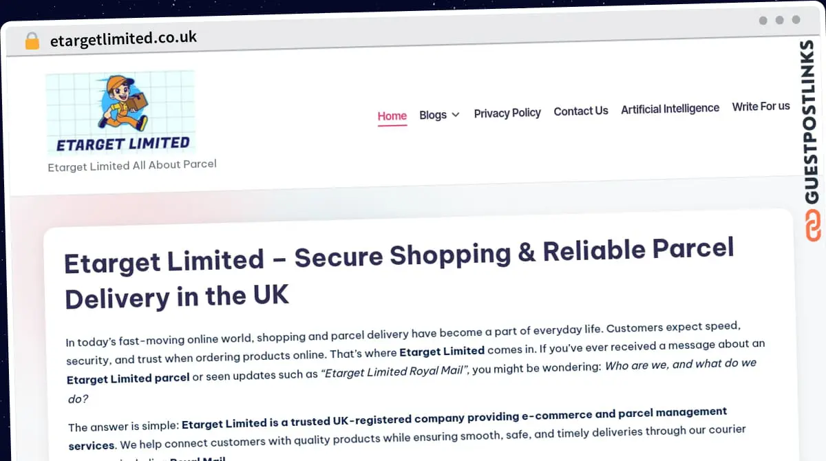 Publish Guest Post on etargetlimited.co.uk