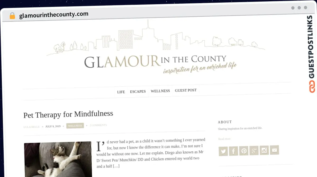 Publish Guest Post on glamourinthecounty.com
