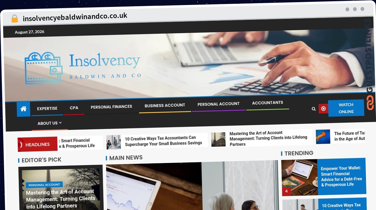 Publish Guest Post on insolvencyebaldwinandco.co.uk