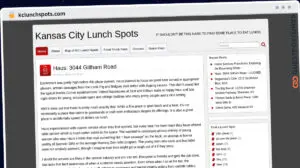 Publish Guest Post on kclunchspots.com