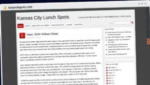 Publish Guest Post on kclunchspots.com