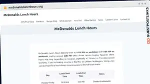Publish Guest Post on mcdonaldslunchhours.org