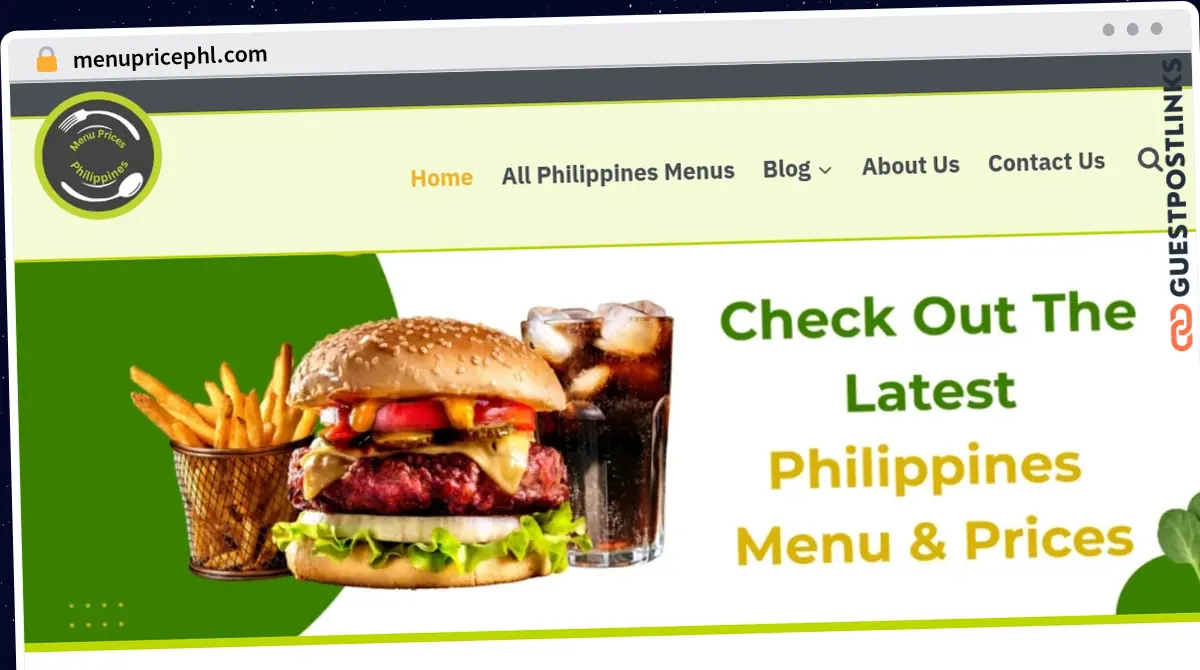 Publish Guest Post on menupricephl.com