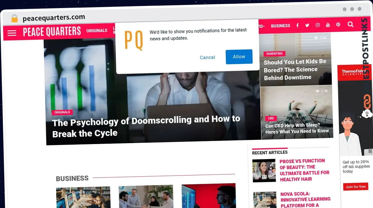 Publish Guest Post on peacequarters.com