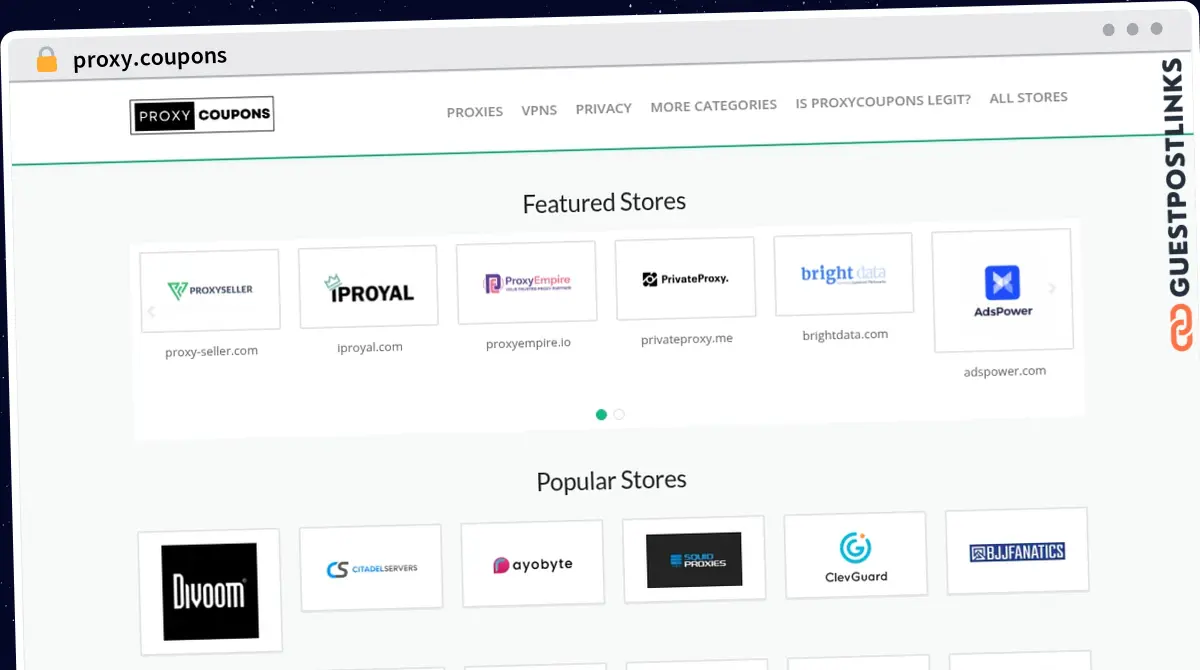 Publish Guest Post on proxy.coupons