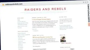 Publish Guest Post on raidersandrebels.com